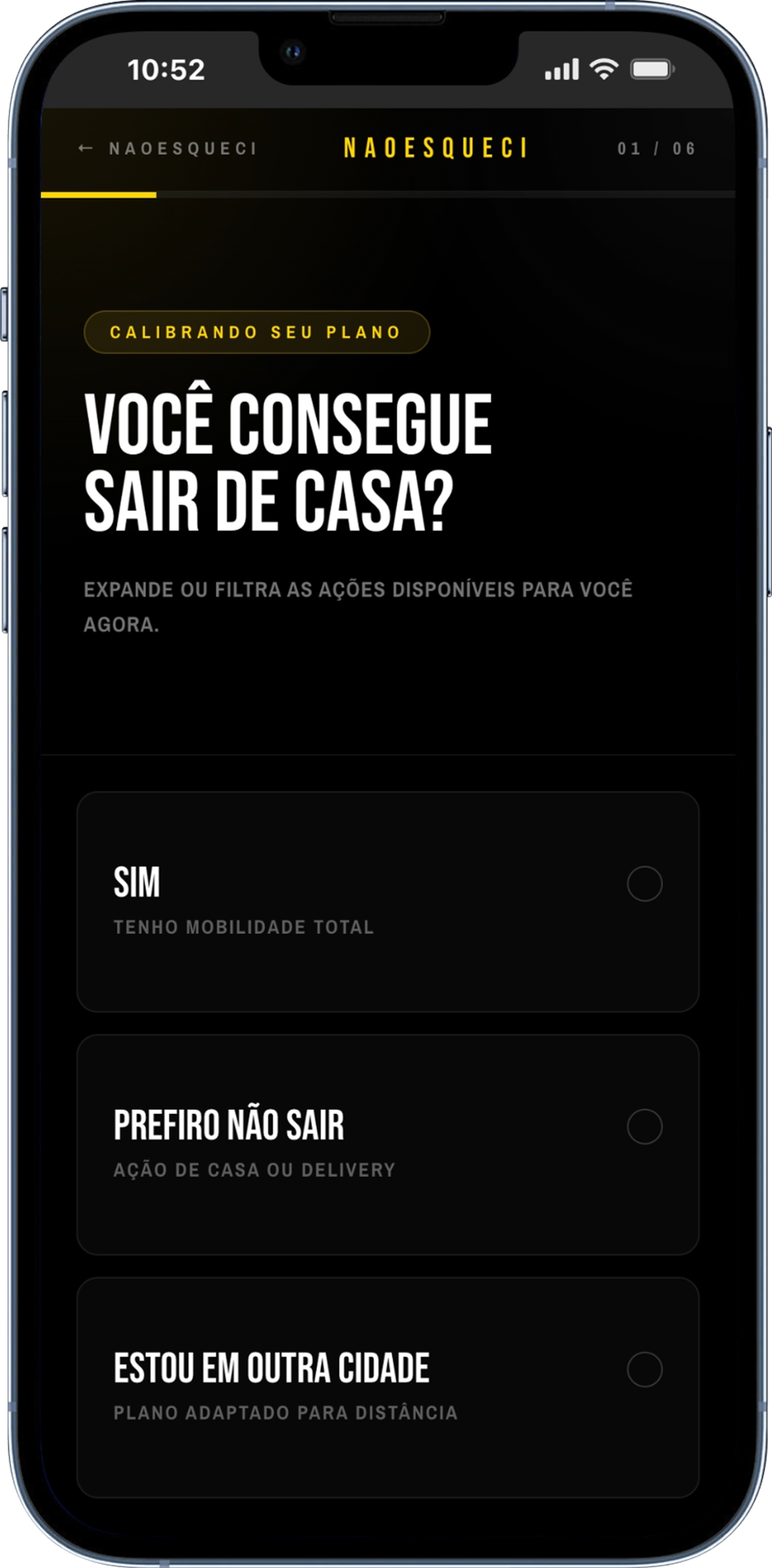 Pode sair?